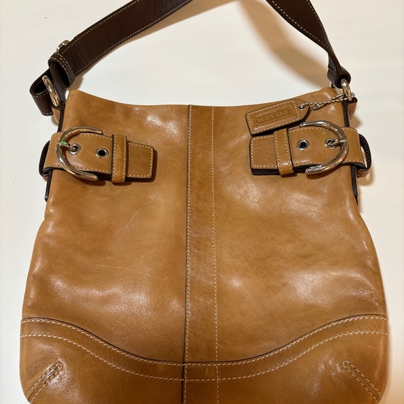 Coach SoHo slim duffle tan leather bag - Picture 7 of 7